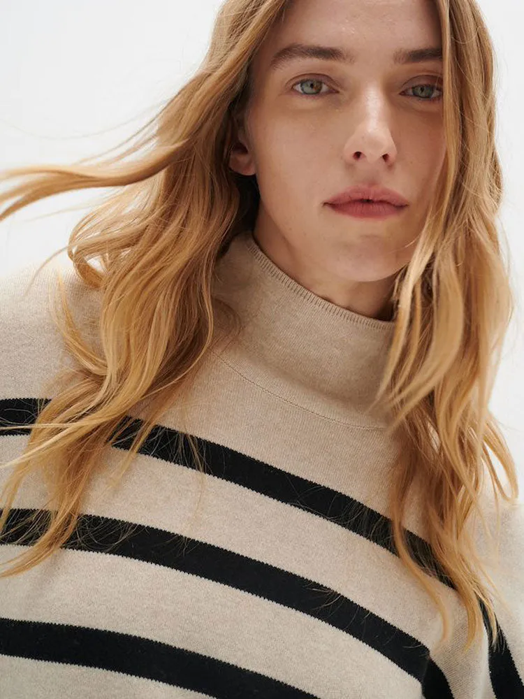 InWear TenleyIW Turtleneck Jumper Sandstone & Black