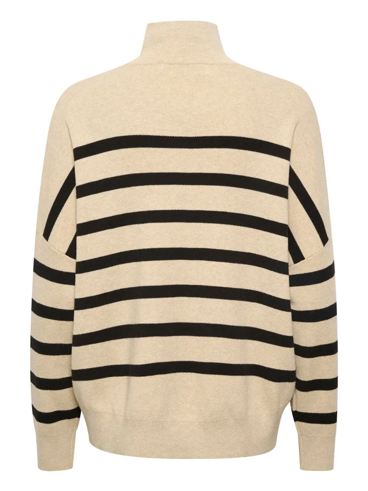 InWear TenleyIW Turtleneck Jumper Sandstone & Black