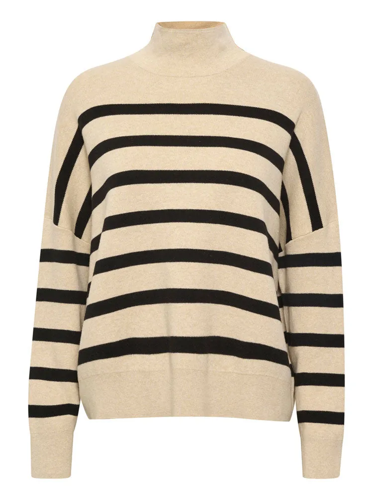 InWear TenleyIW Turtleneck Jumper Sandstone & Black
