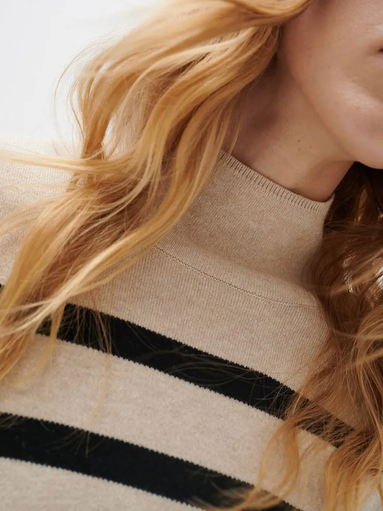 InWear TenleyIW Turtleneck Jumper Sandstone & Black