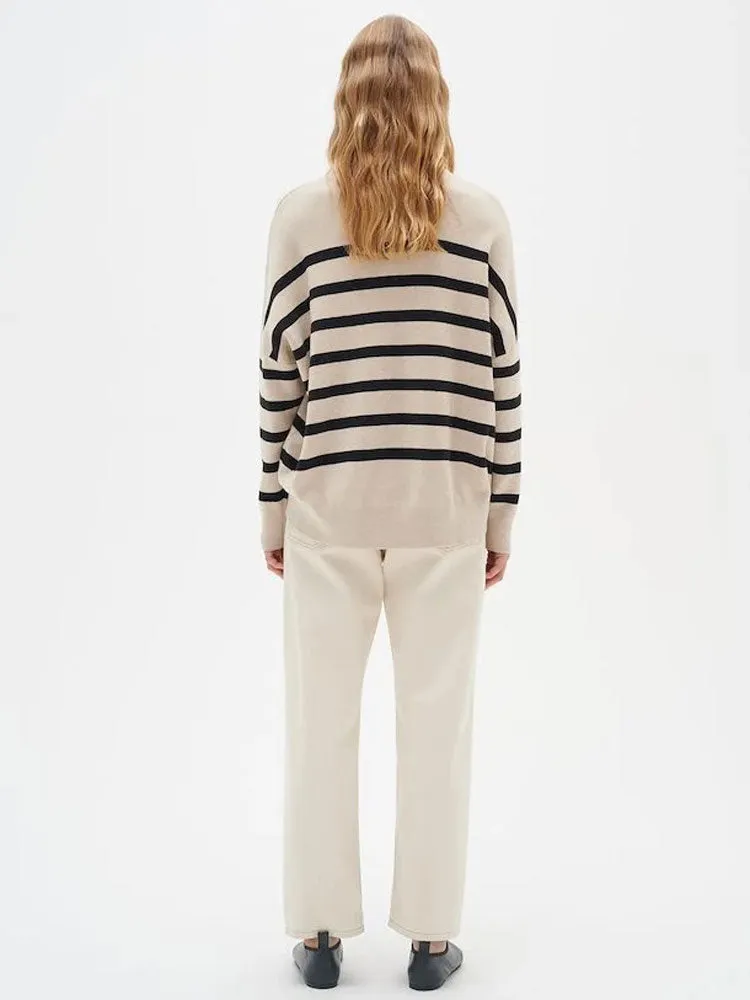 InWear TenleyIW Turtleneck Jumper Sandstone & Black