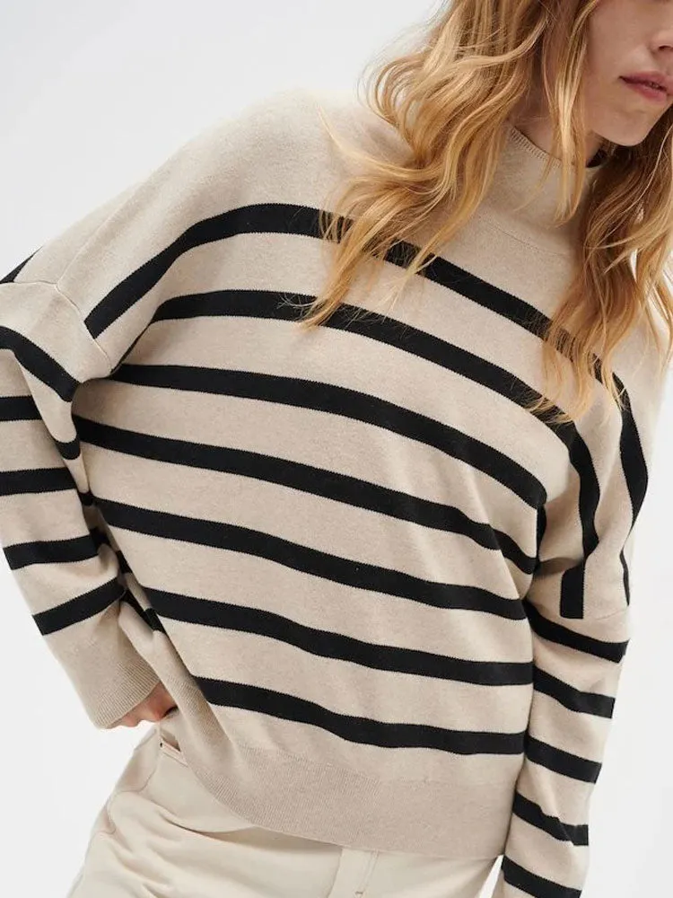 InWear TenleyIW Turtleneck Jumper Sandstone & Black