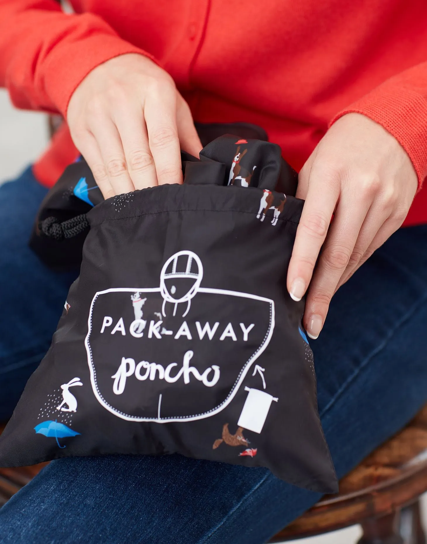 Joules Packaway Poncho