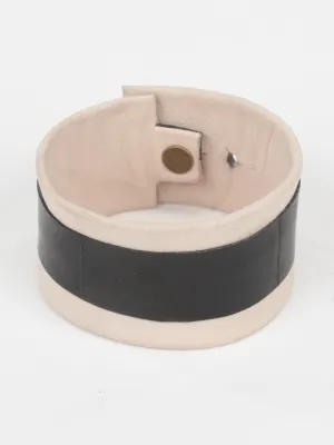 Leather and Tire cuff, Sand
