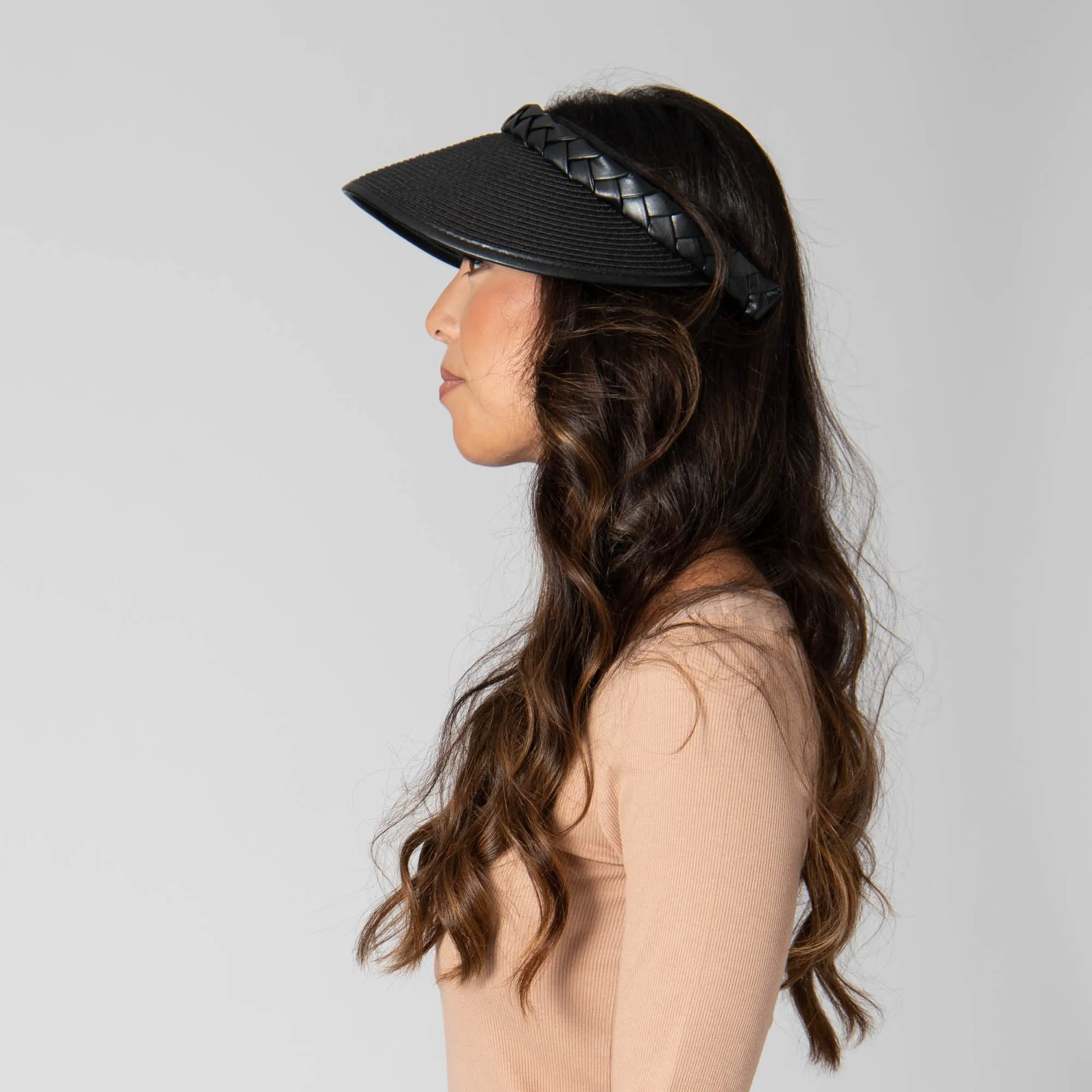 Looker Visor - Women's Ultrabraid Visor with Faux Braided Band