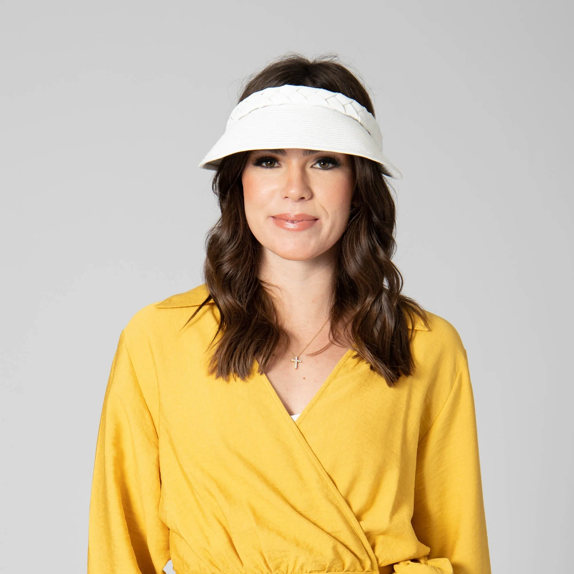 Looker Visor - Women's Ultrabraid Visor with Faux Braided Band