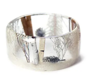 Magical Winter Forest Resin Bracelet