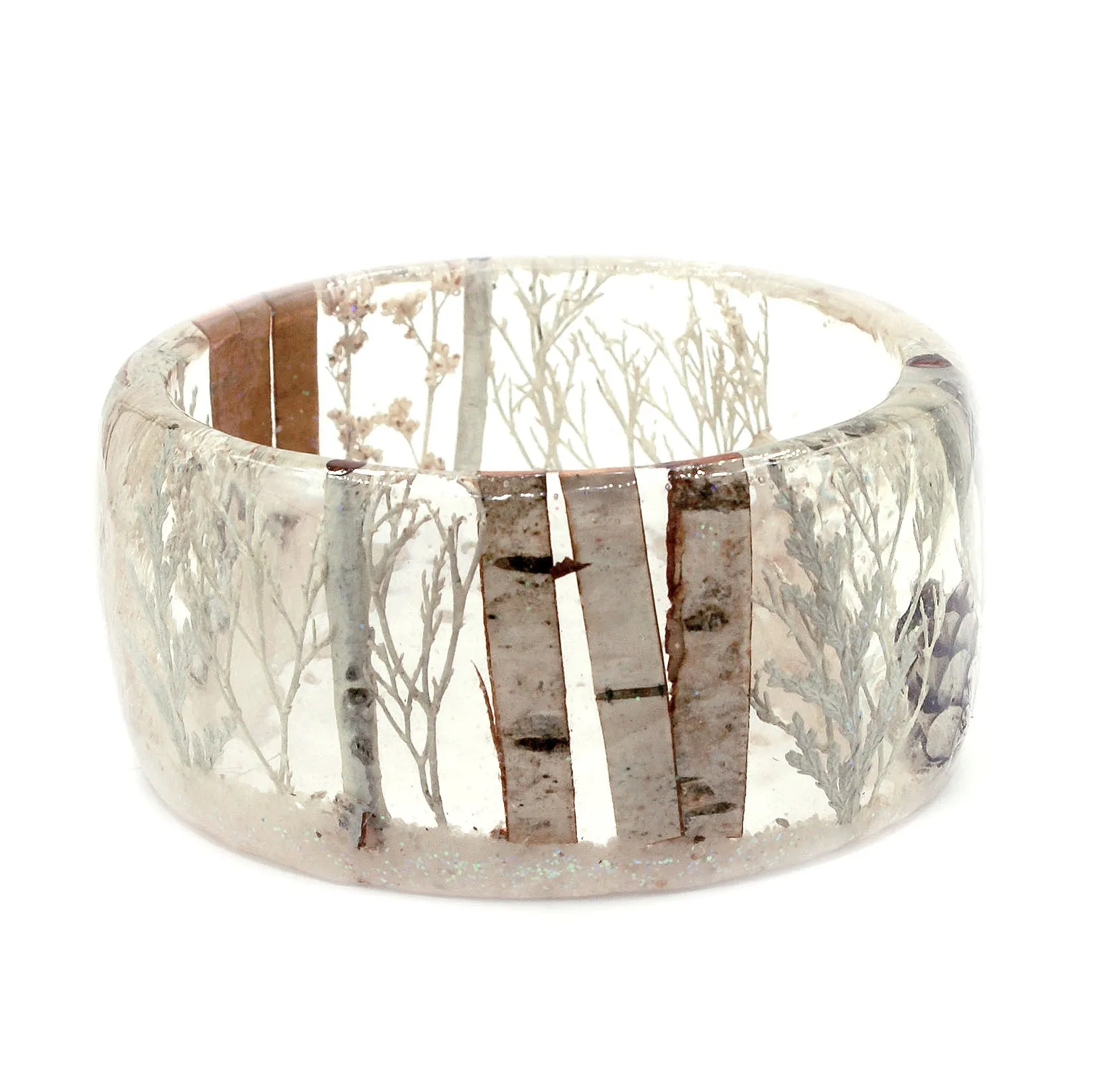 Magical Winter Forest Resin Bracelet