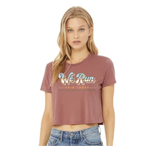 MBHM Women's Crop SS Tee -Mauve- We Run