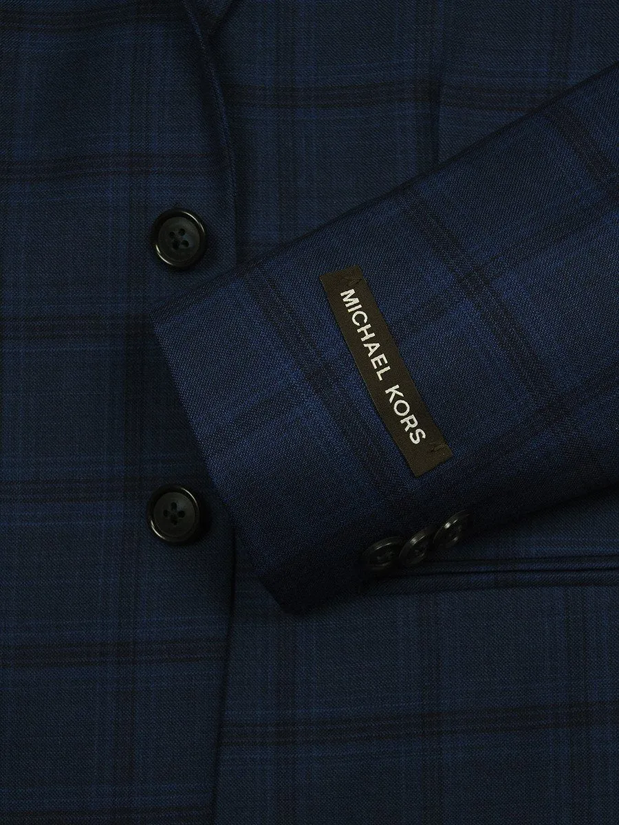 Michael Kors 24601 100% Wool Boy's Sport Coat - Plaid - Navy