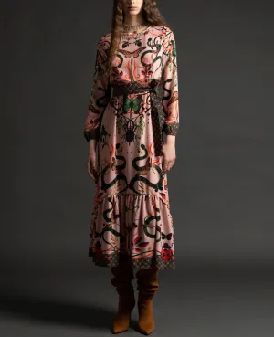 MIDI DRESS "NYMPH" MULTICOLOR