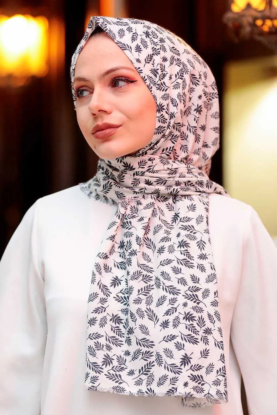 Mini Print Turkish Hijab  