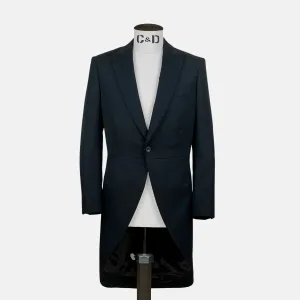 Morning Coat in Black Barathea Morning Coat in Black Barathea