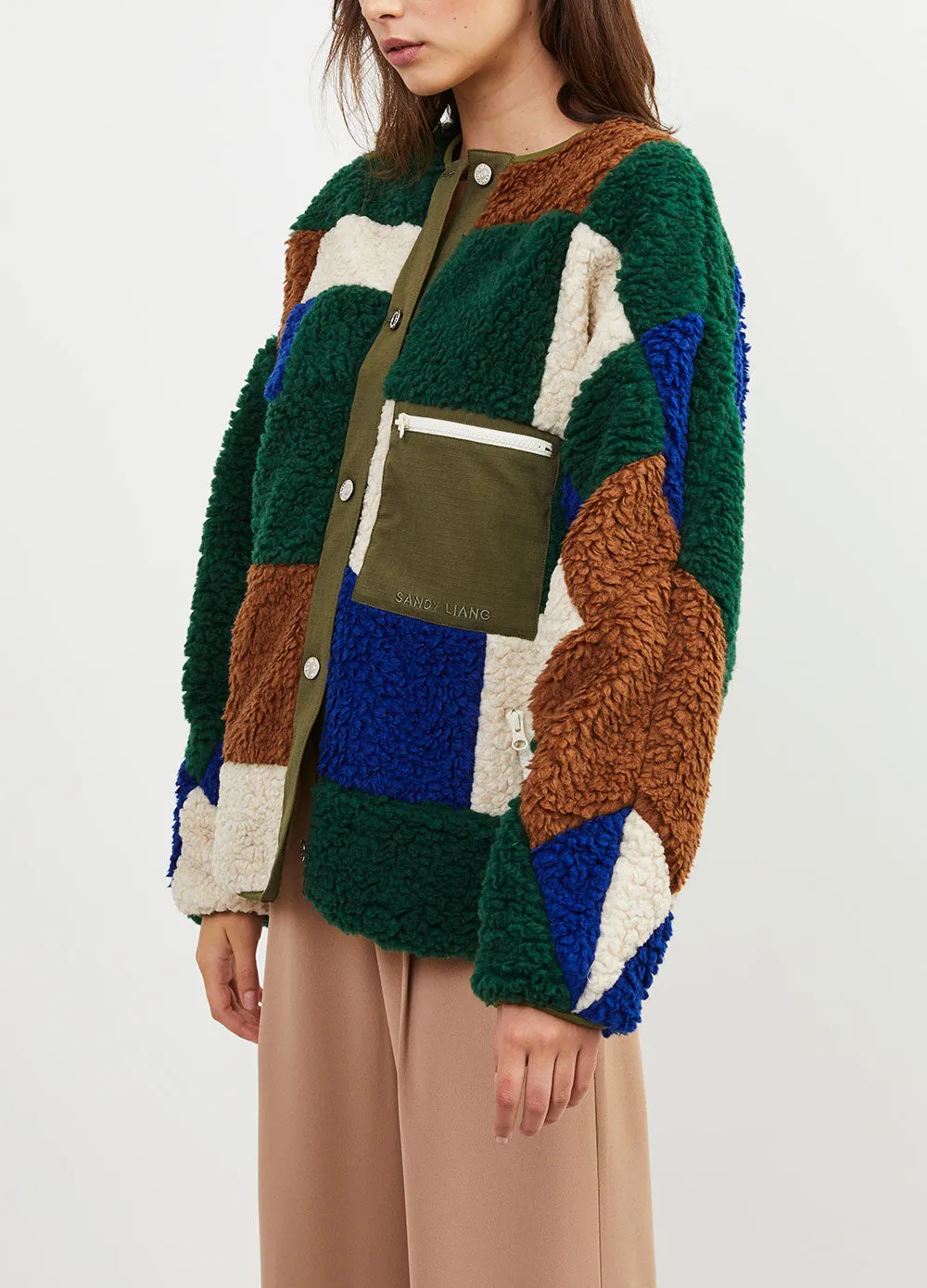 Patchwork Fleece Jacket