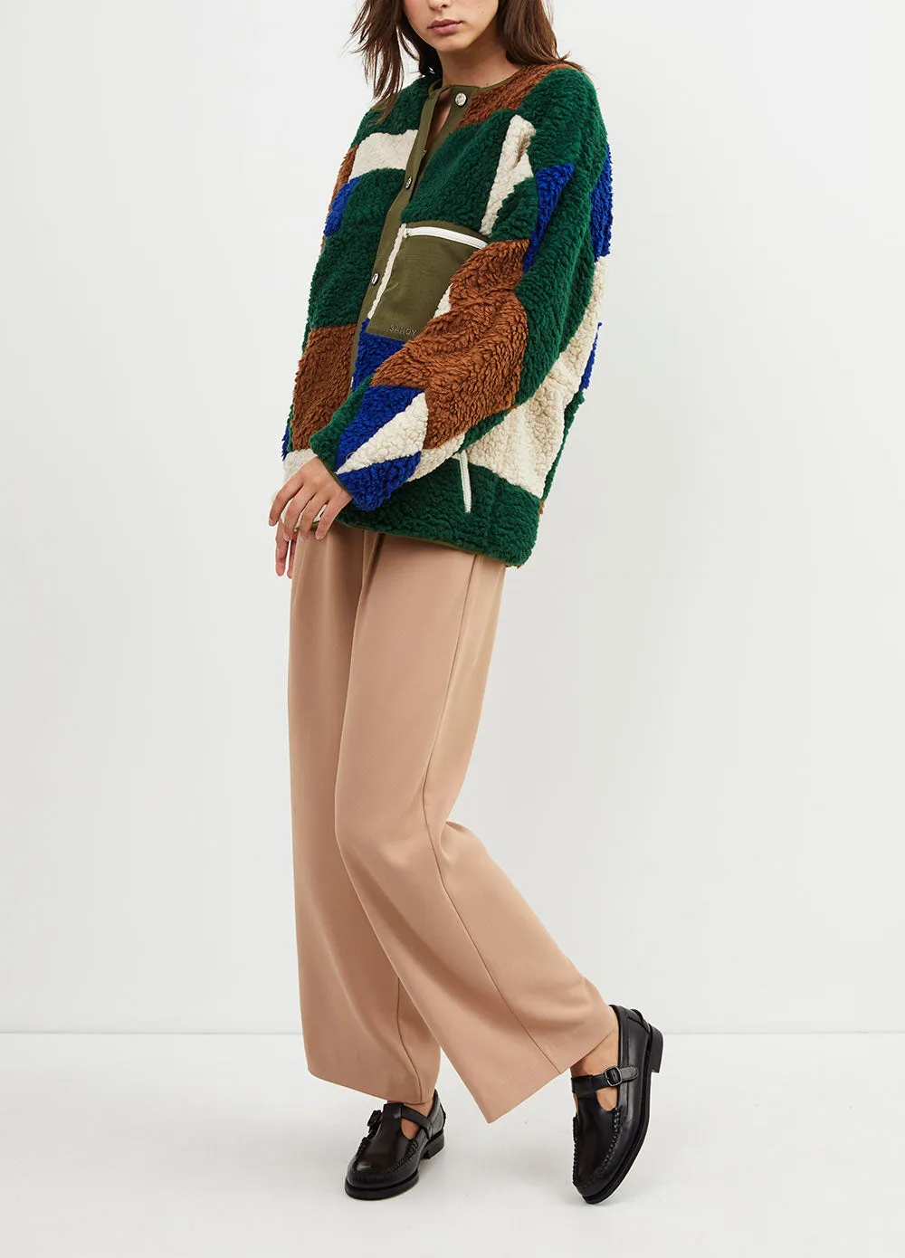 Patchwork Fleece Jacket