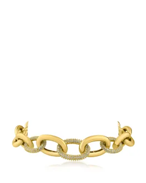 Pave Chunky Chain Bracelet