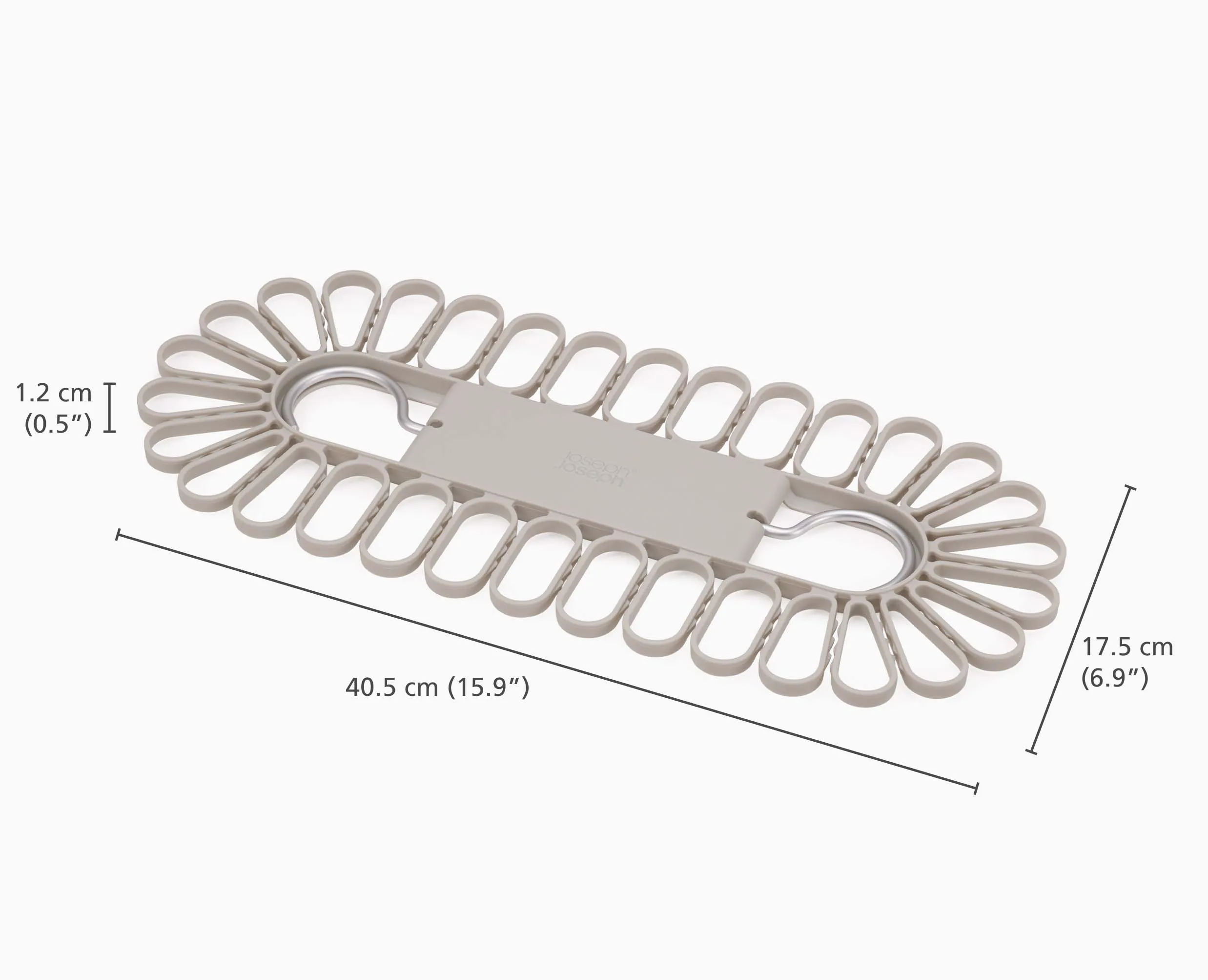 Petal™ 32-piece Quick-grip Ecru Drying Hanger