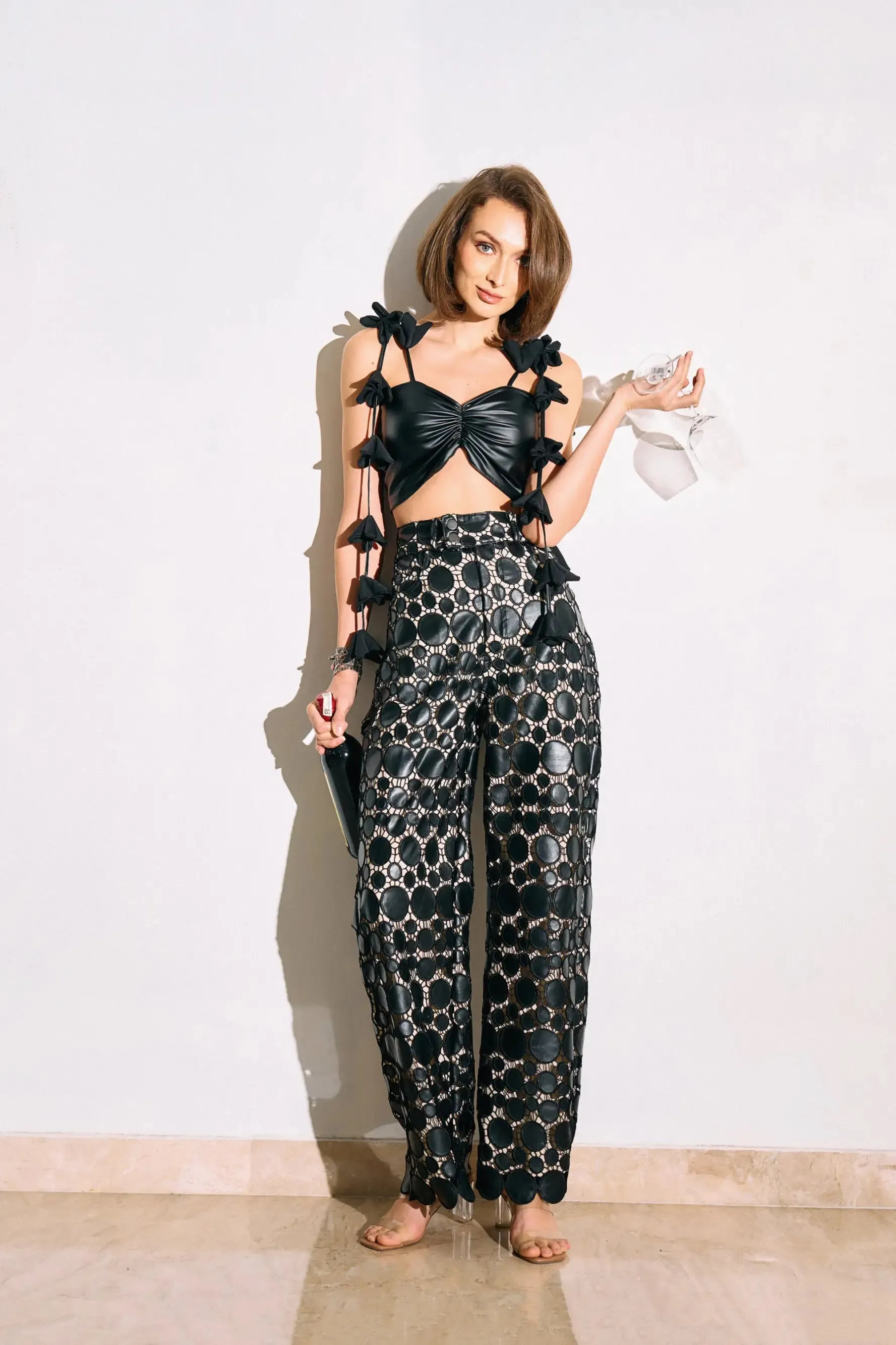 RAVEN Cutwork Pants