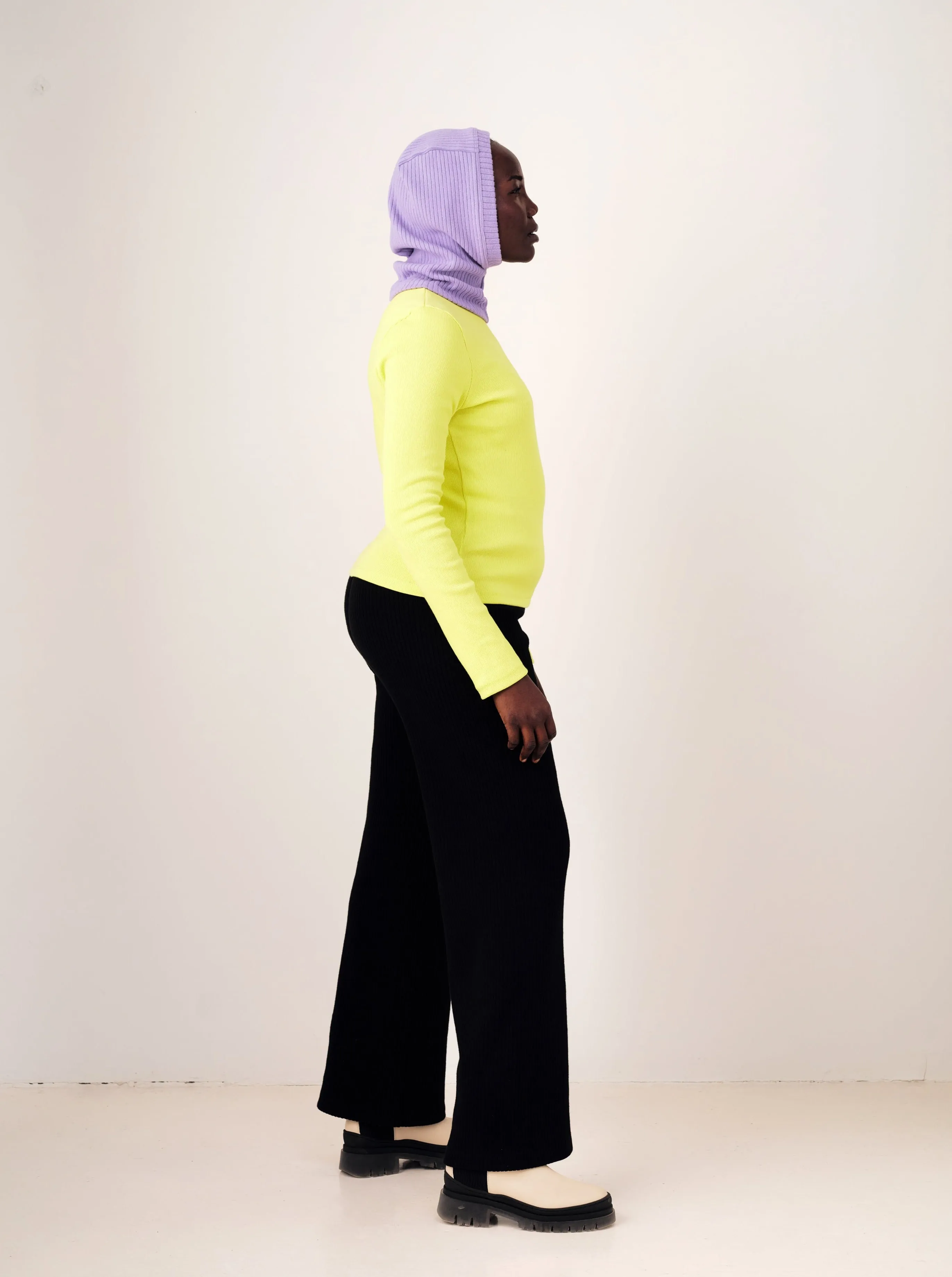 SAMPLE STELLAR black rib pant-XS
