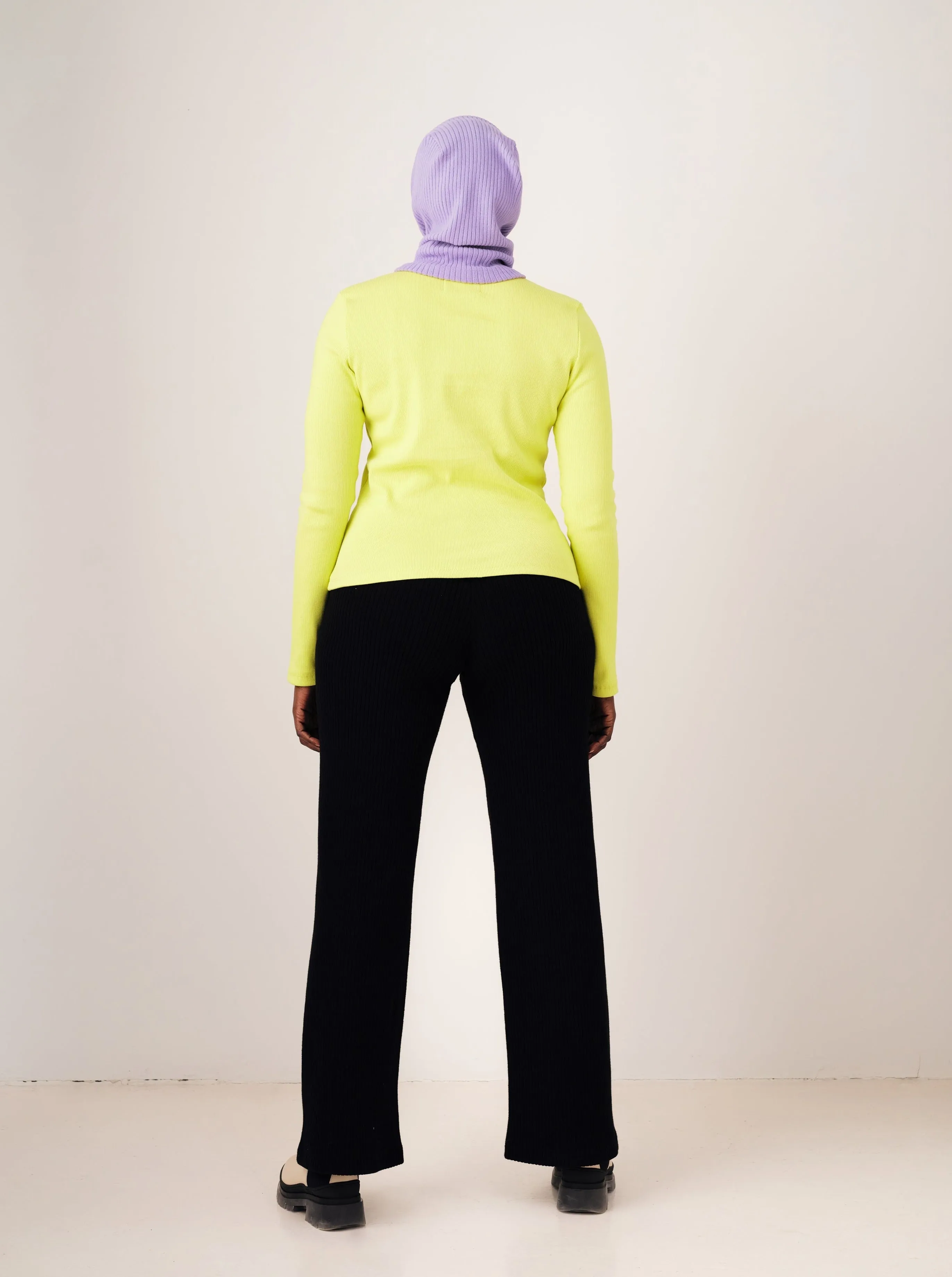 SAMPLE STELLAR black rib pant-XS