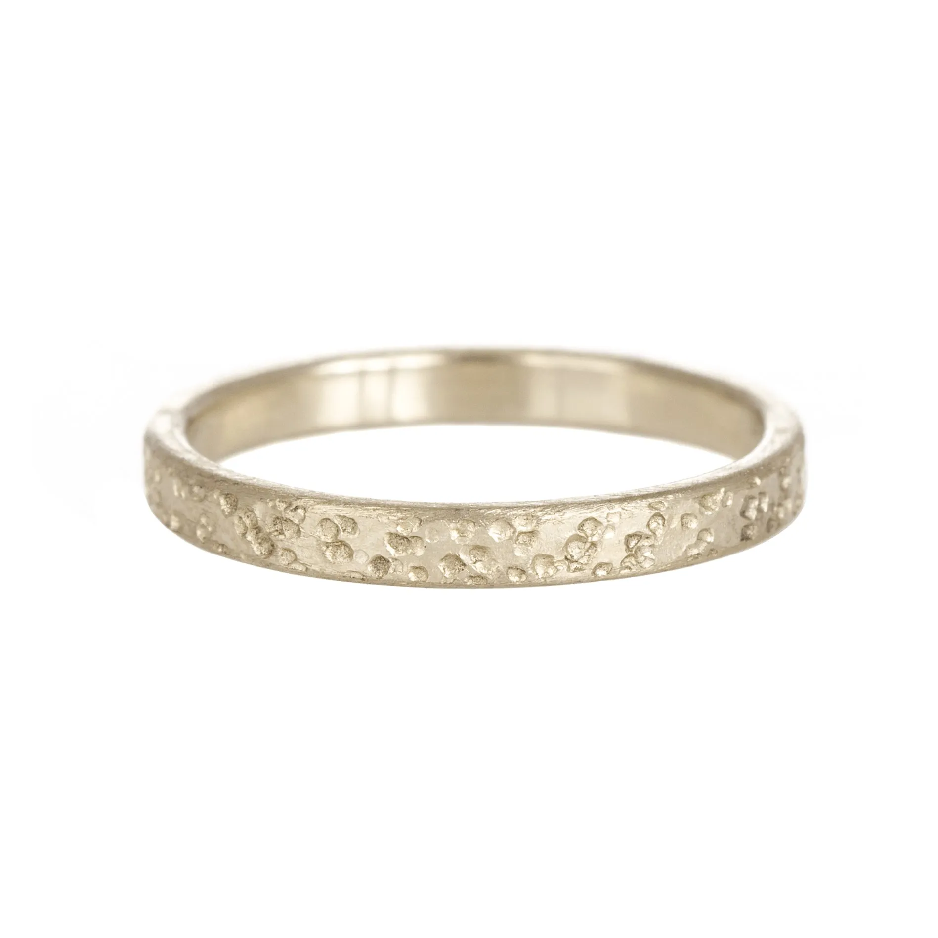 Sand Texture Band - 18ky Gold, 18kpw Gold