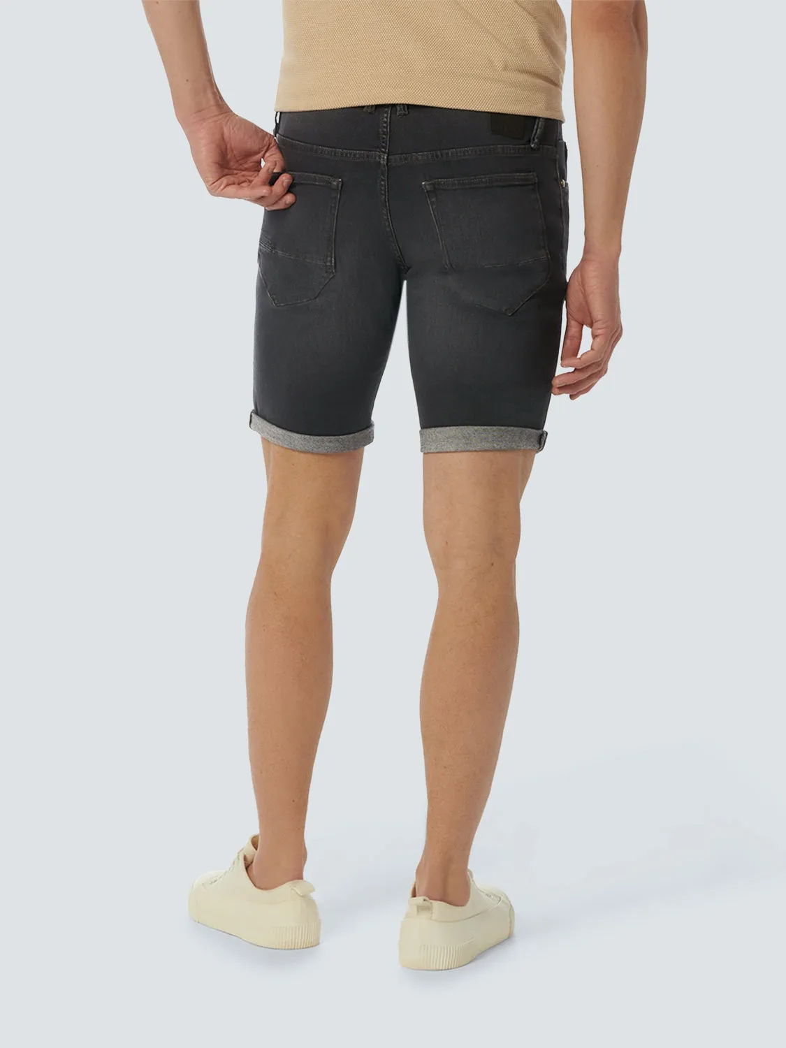 Short Denim Stretch | Black Denim