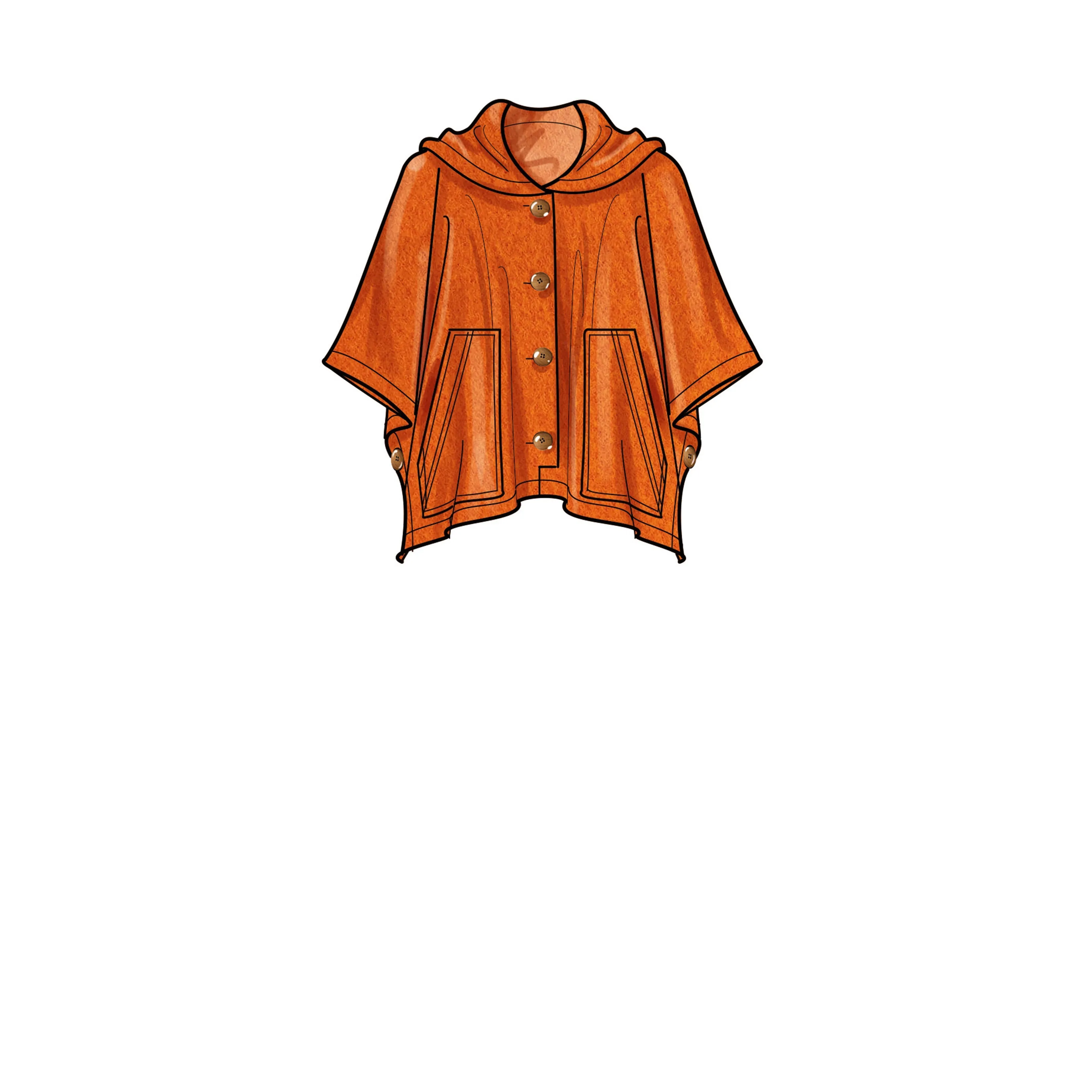 Simplicity sewing pattern 9649 Misses' Ponchos