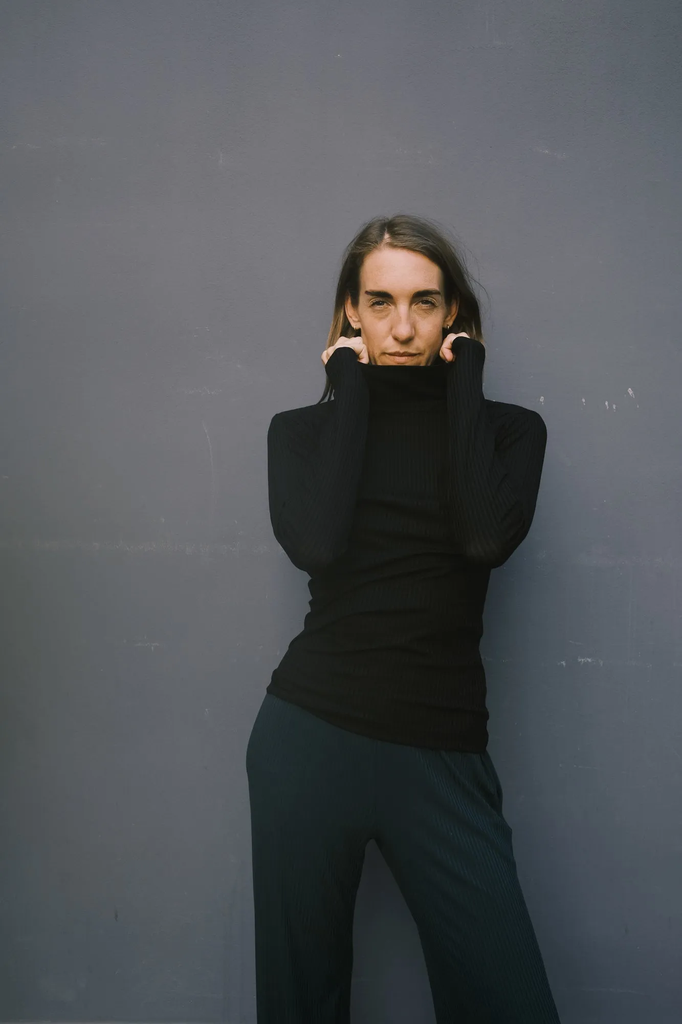 turtleneck - mio - black