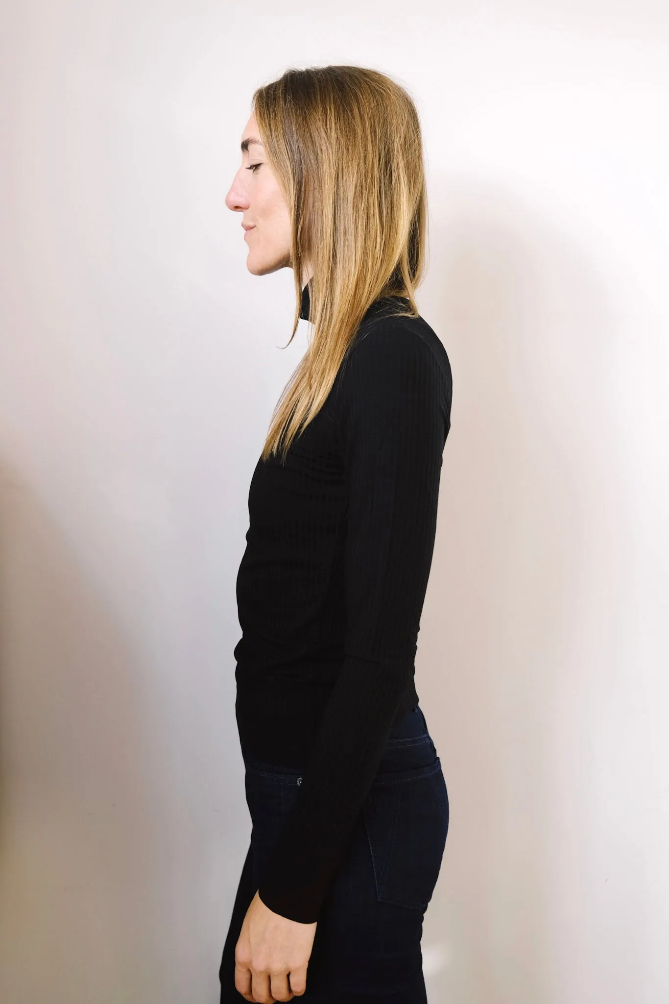 turtleneck - mio - black