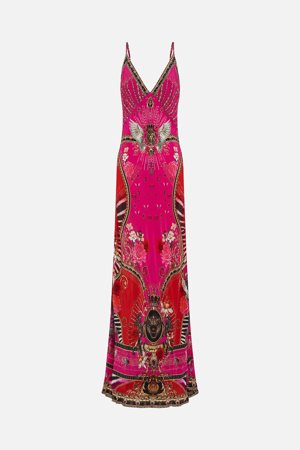 V NECK FULL LENGTH BIAS SLIP DRESS WHAT HAPPENS ON TOUR