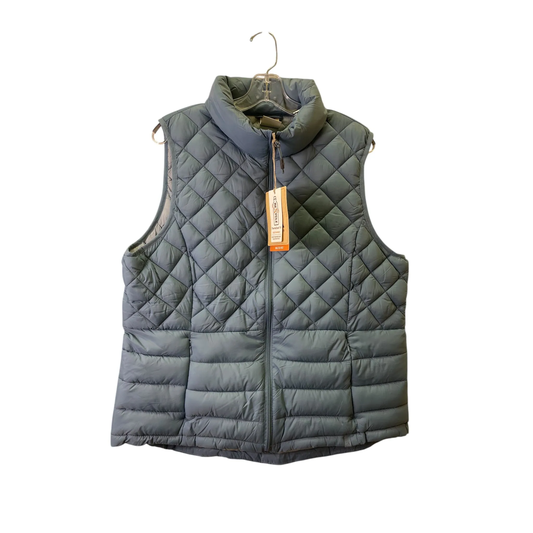 Vest Puffer & Quilted By Zero Xposure In Blue, Size:1X