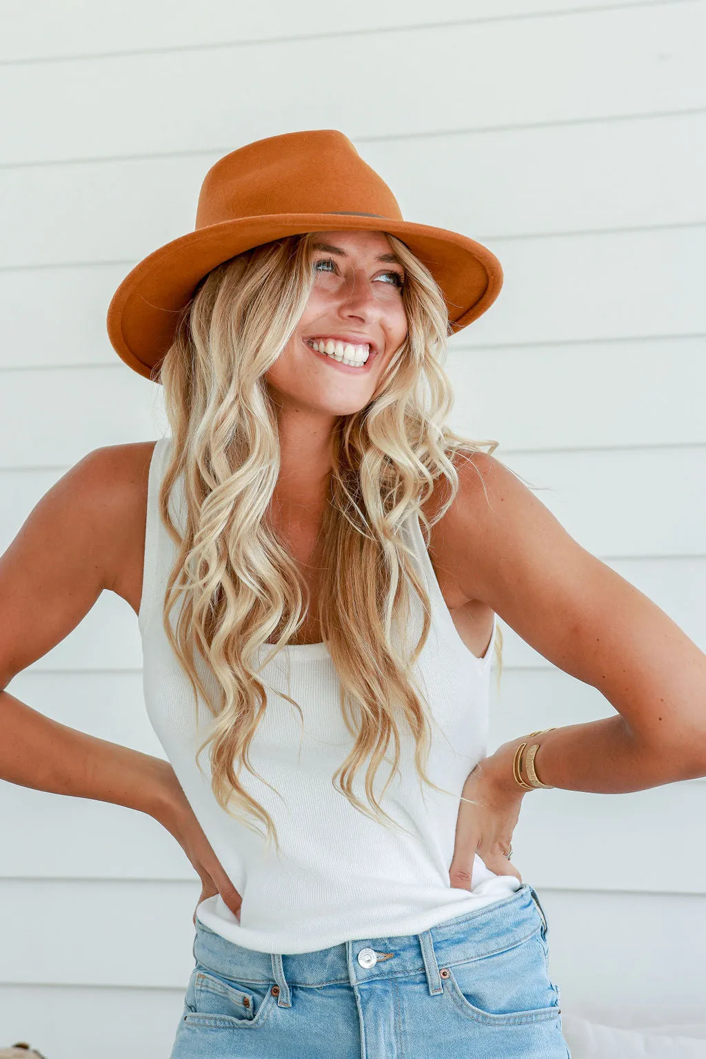 Wool Felt Hat Contrast trim