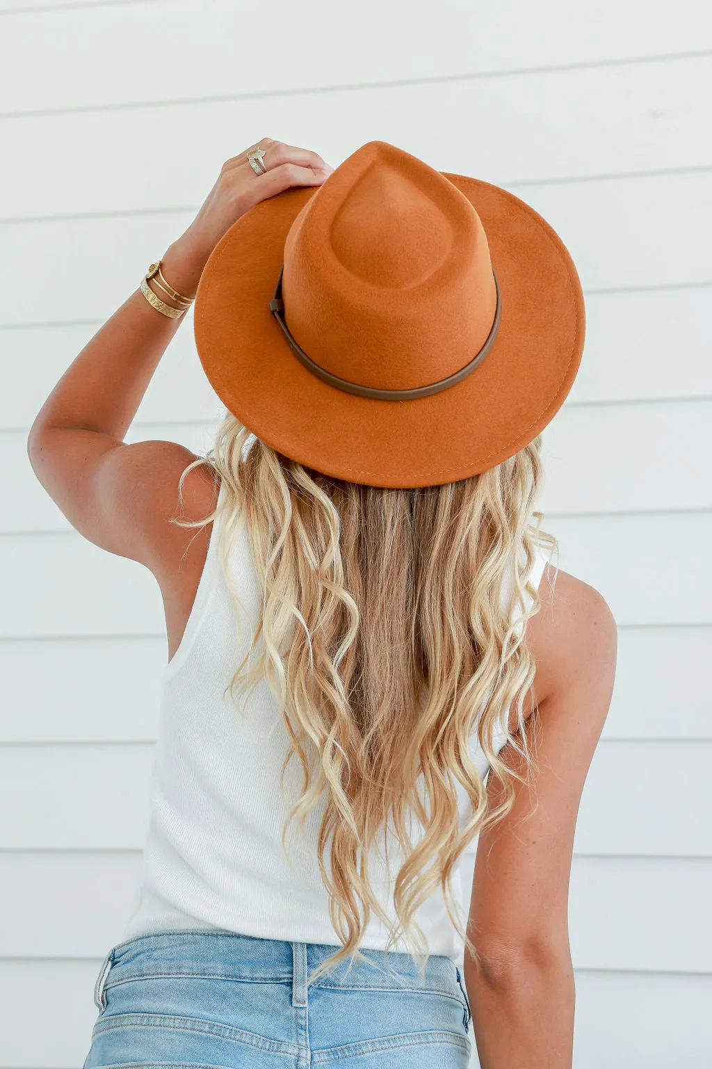 Wool Felt Hat Contrast trim